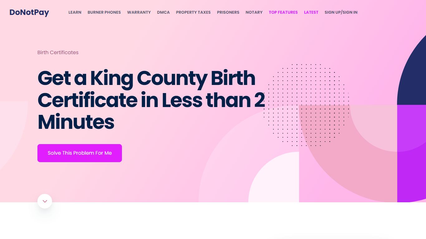 Get Your King County Birth Certificate in Two Minutes - DoNotPay